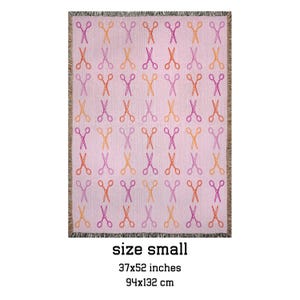 Schaar lesbische vlag gooien deken subtiele lesbische trots cadeau voor kerst saffier decor geweven deken tapijt maximalist WLW aangepaste cadeau afbeelding 5