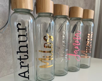 Personalisierte Trinkflasche - Glasflasche 600 ml