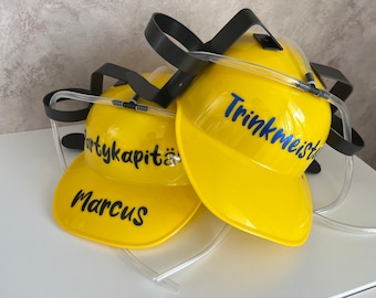 Personalisierter Bierhelm, perfektes Geschenk für die Bauherrin oder den Bauherren