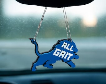 Detroit Lions Car Charm: "All Grit" Vehicle Accessory