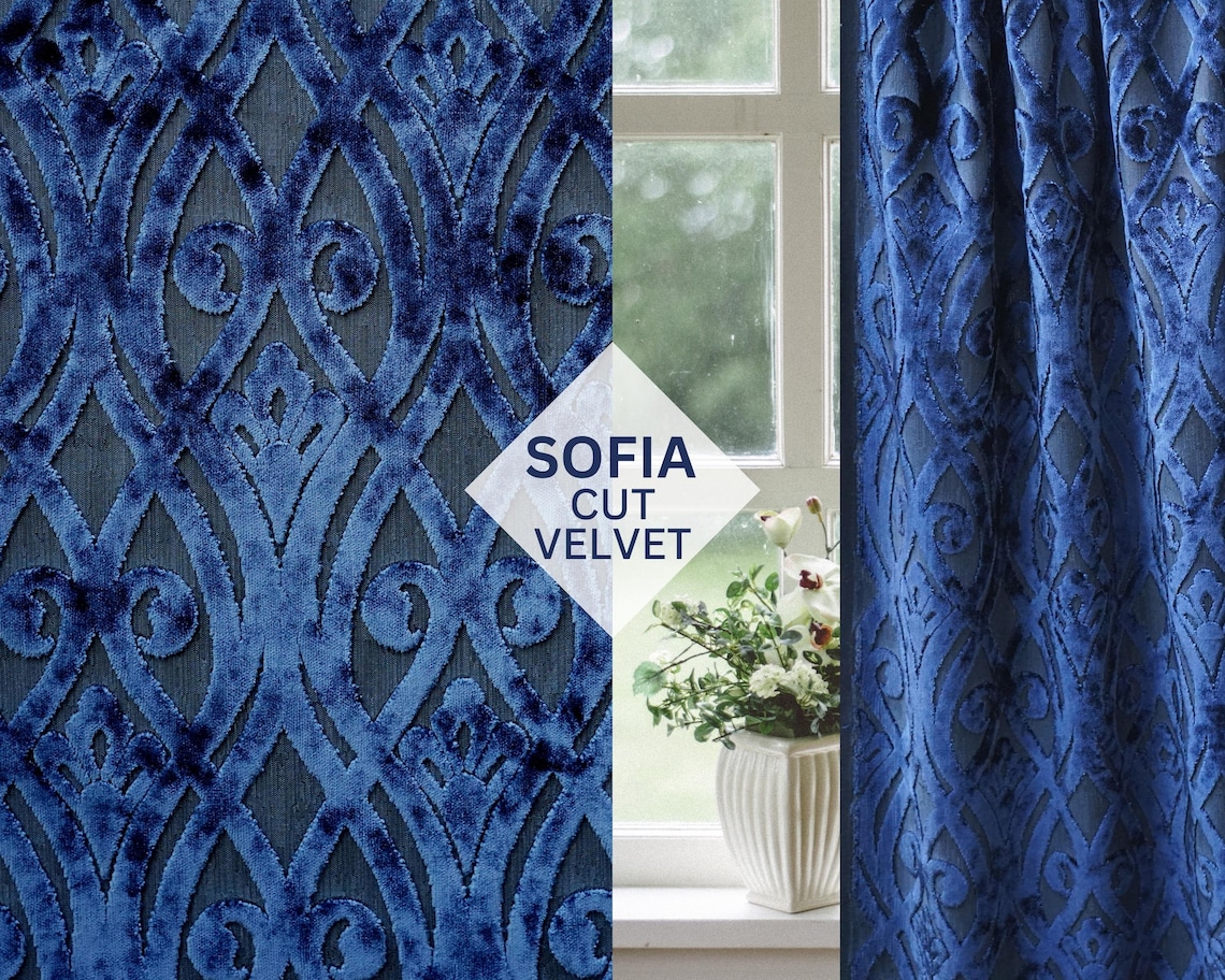 Art Decor Velvet Fabric, Damask Velvet, Geometric Velvet, Upholstery and Curtain Fabric, Fabric