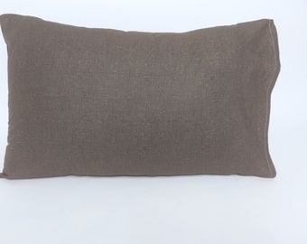 Brown Standard Queen Size Pillow Cases Set Of 2,Brown Bed Linen Shams,Cotton Brown Pillowcases