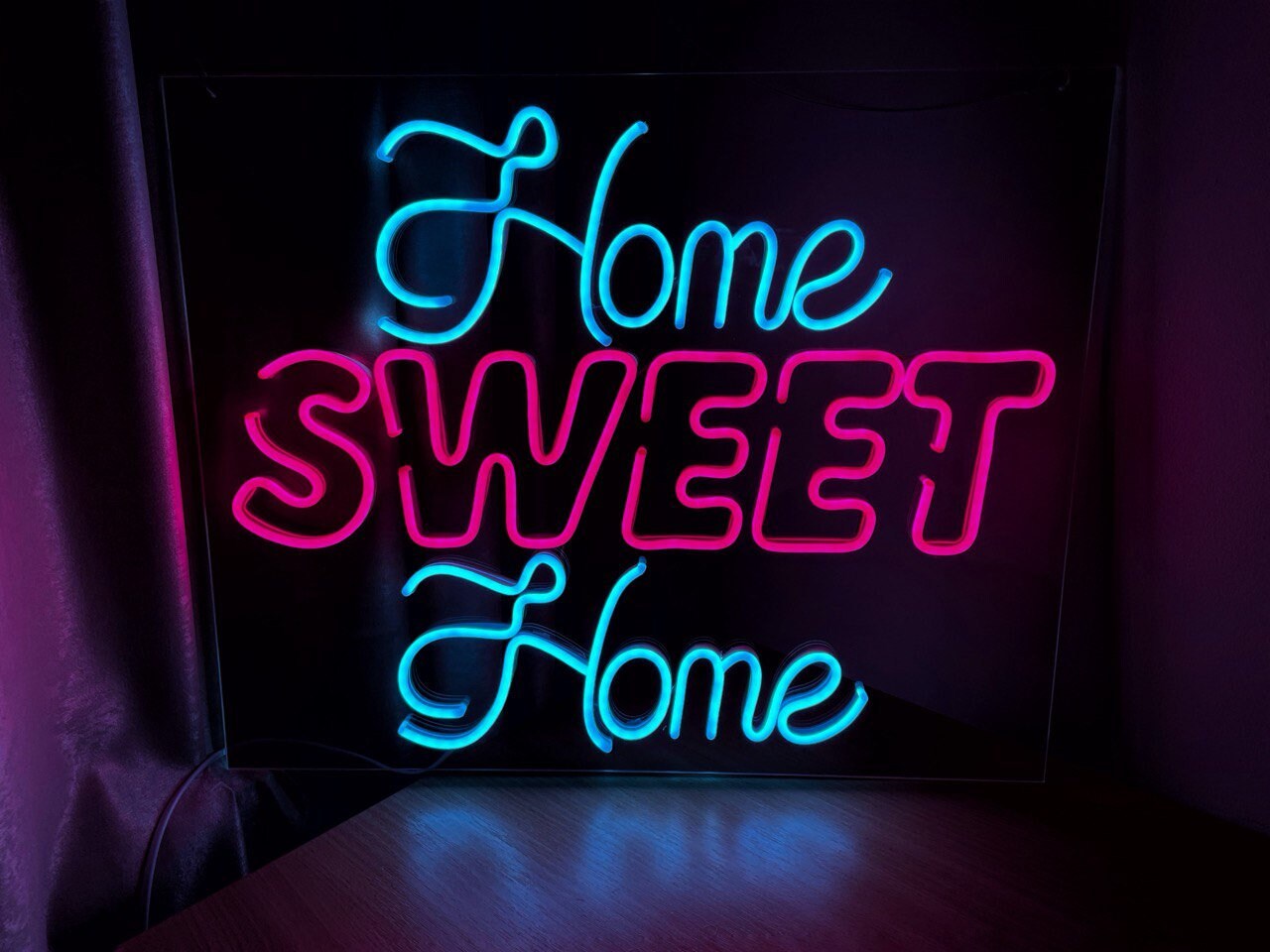 SYLHOME Home Sweet Home LED Neon Light Sign 15.8 X 11.5 USB Wall Decor  Sign Bedroom Living Room Kid's Room Family Birthday Party Housewarming