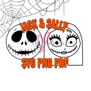 Jack & Sally svg | Nightmare svg | Halloween svg  | svg | Cricut Design | Digital Download