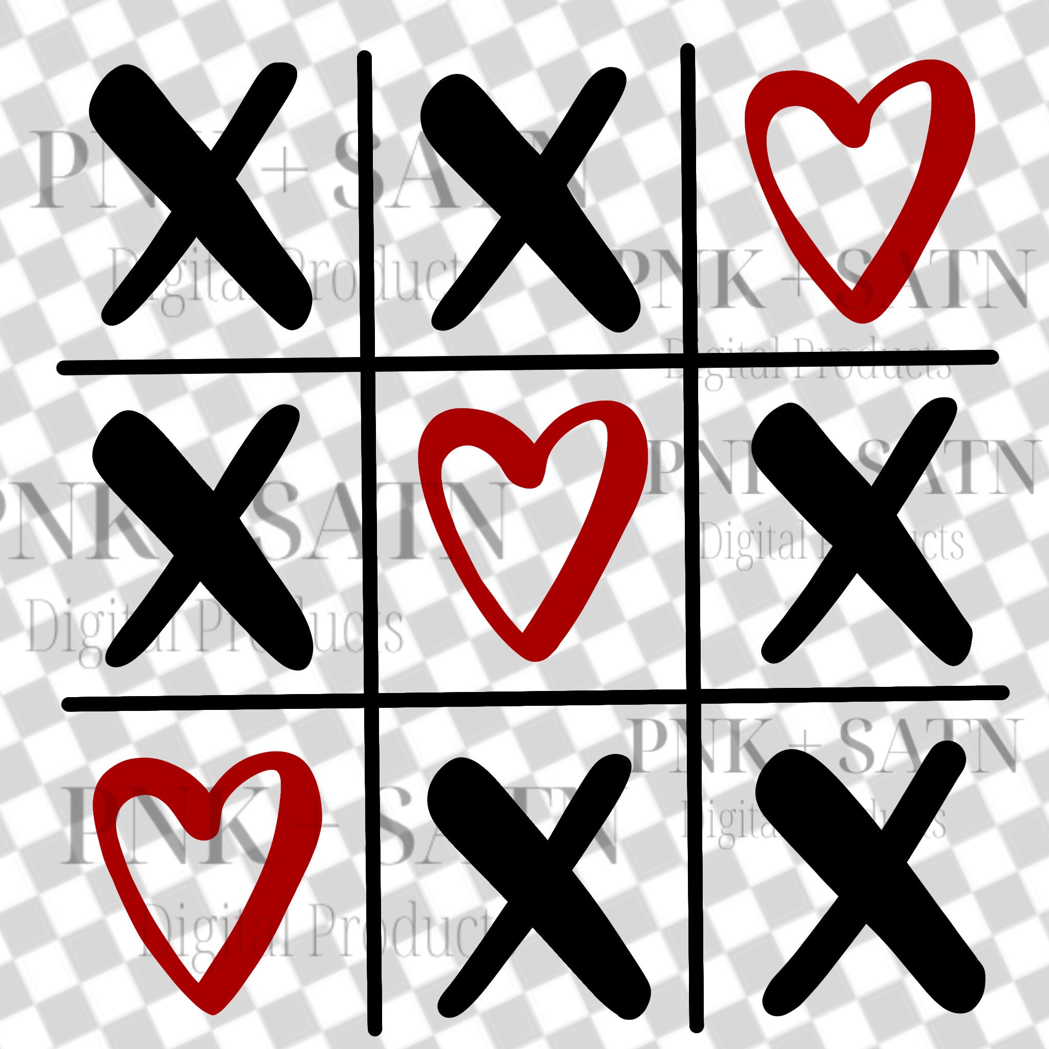 Valentines Day SVG PNG PDF| Valentine Tick Tack Toe Svg | Cricut Design ...