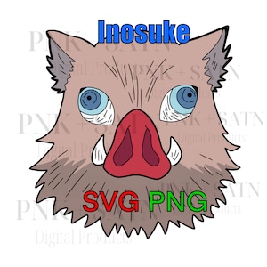 Inosuke SVG PNG | Demon Slayer Svg | Anime Svg