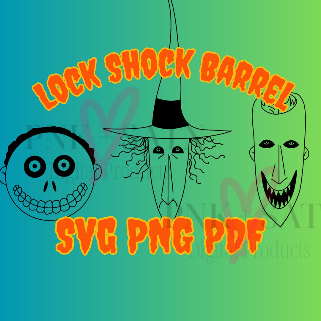 Lock Exploded Svg Lock Shock Barrel Svg | Nightmare Svg | Halloween Svg | Svg | Cricut ...