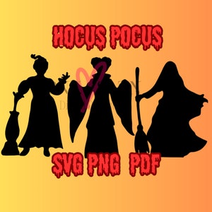 Sanderson Sisters Silhouette svg / Hocus Pocus svg / Halloween svg / svg / Cricut Design / Descarga digital