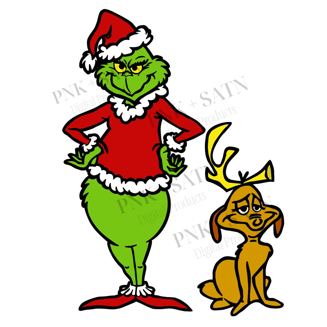 Grinch and Max SVG PNG PDF Christmas Svg Grinch Svg - Etsy