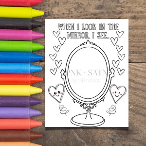 Kids About Me Coloring Page, Coloring Page for Kids, Printable Coloring Pages, Positive Coloring Pages for Kids