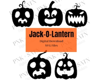 Jack o lantern svg | Pumpkin svg | Halloween svg bundle  | Jack o Lantern Face svg | Cricut Design | Digital Download
