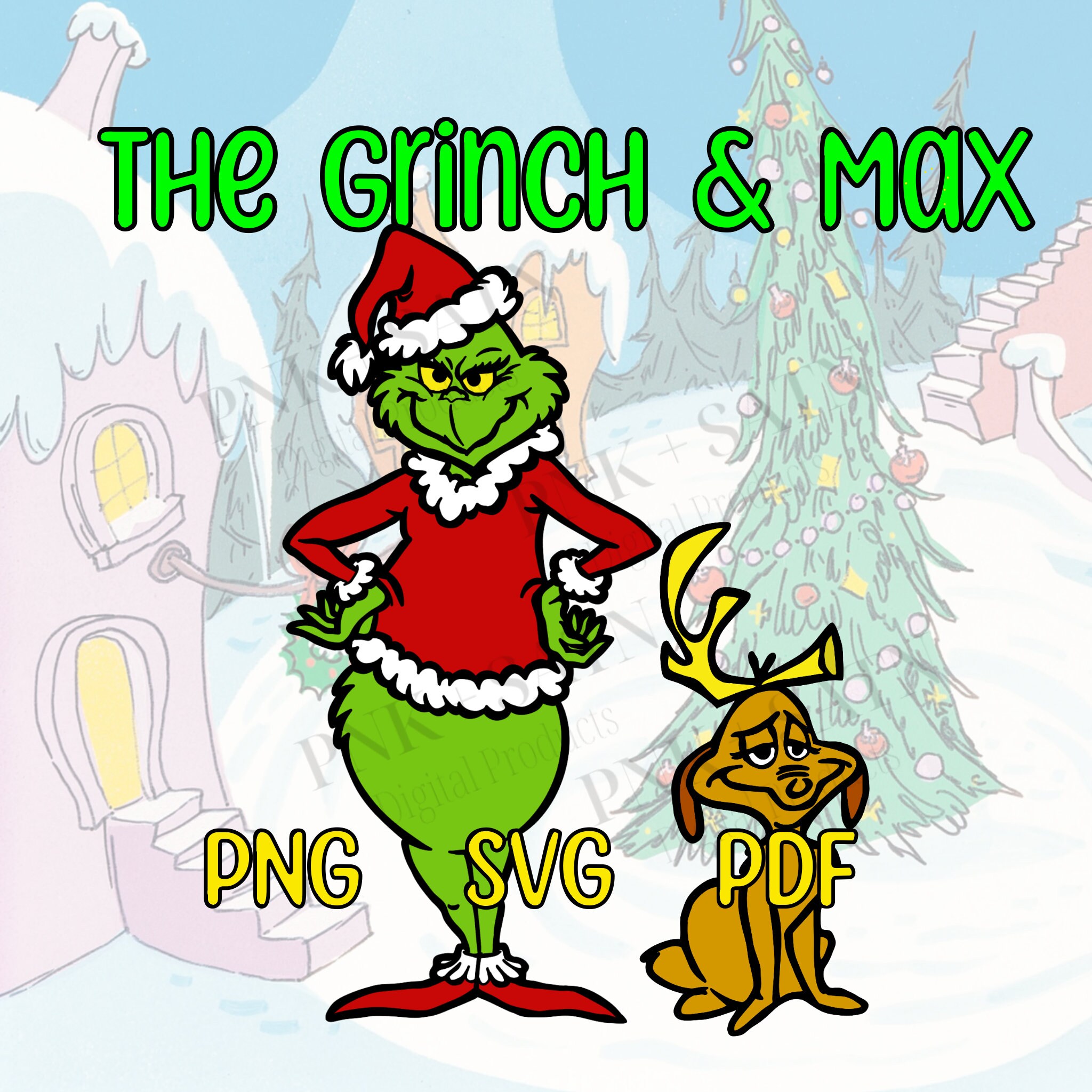 Pink Grinch Cup And Bag SVG PNG, Bad And Grinchy Pink SVG, Cute Grinch  Christmas DXF SVG PNG