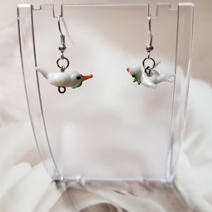 Our Flag Means Death Karl Dangle Earrings Silver-Tone Fishhook Back