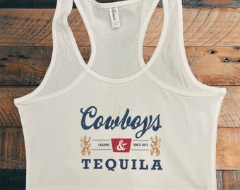 Cowboys and Tequila Tank Top