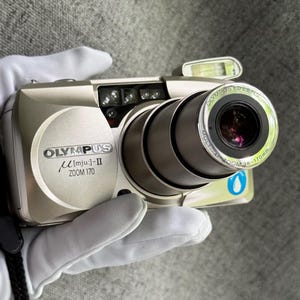 Olympus mju II 170mm - Vintage FilmPoint & Shoot compact camera tested! Mint!