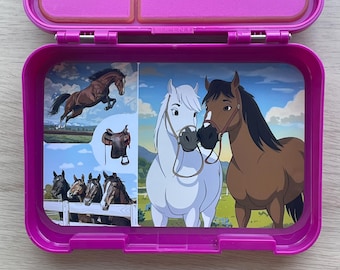 Brotdosen Einleger Pferde