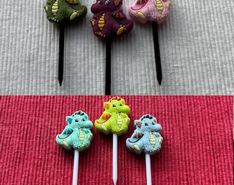 Food Picks Set cute dragons