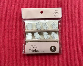 Set di stuzzicadenti per cibo Gatti minimalisti