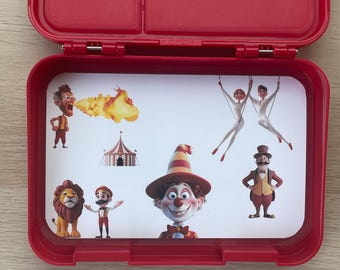 Lunch box insert circus