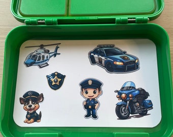 Lunch box insert police