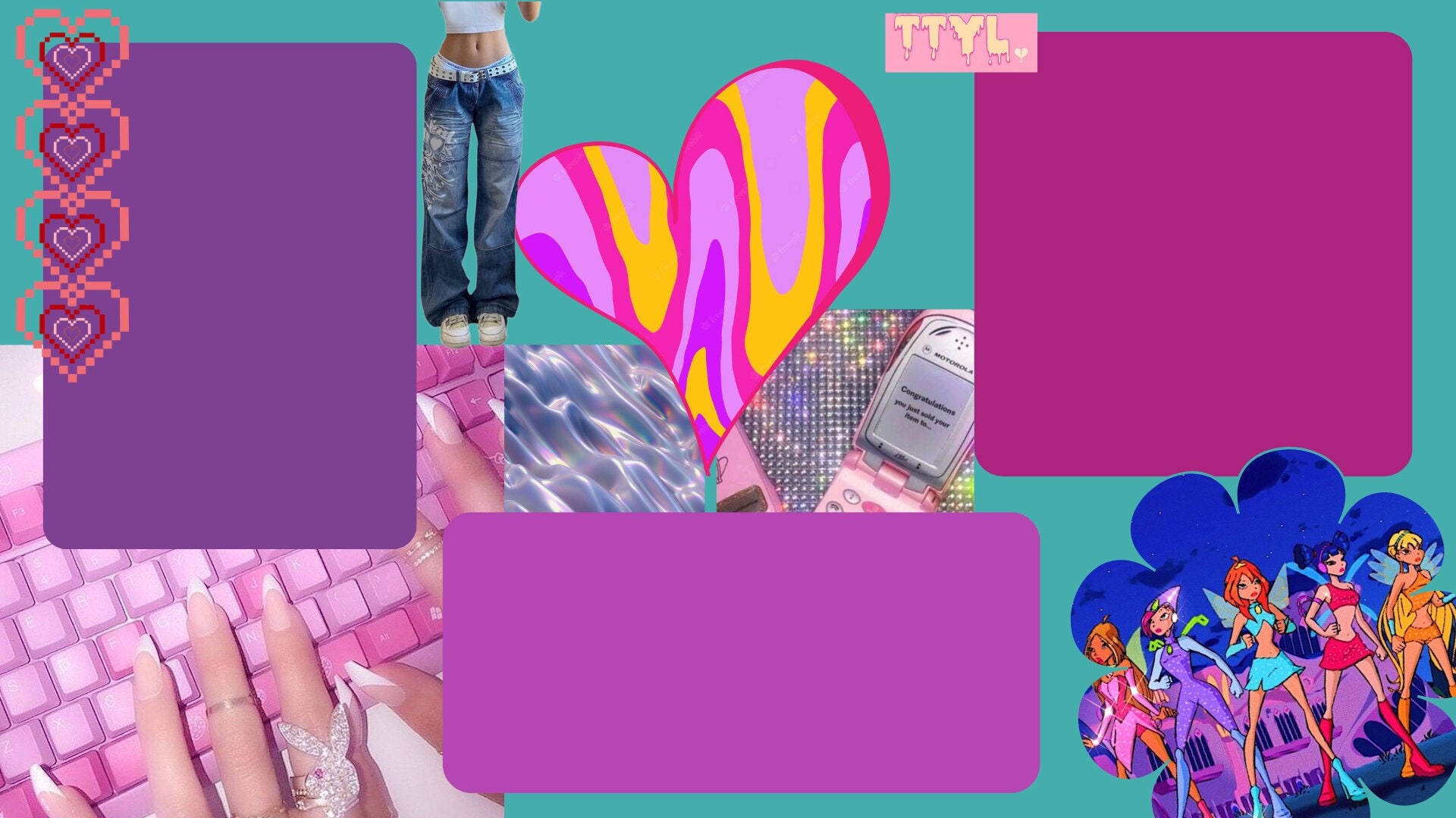 aesthetic y2k laptop wallpaper💖