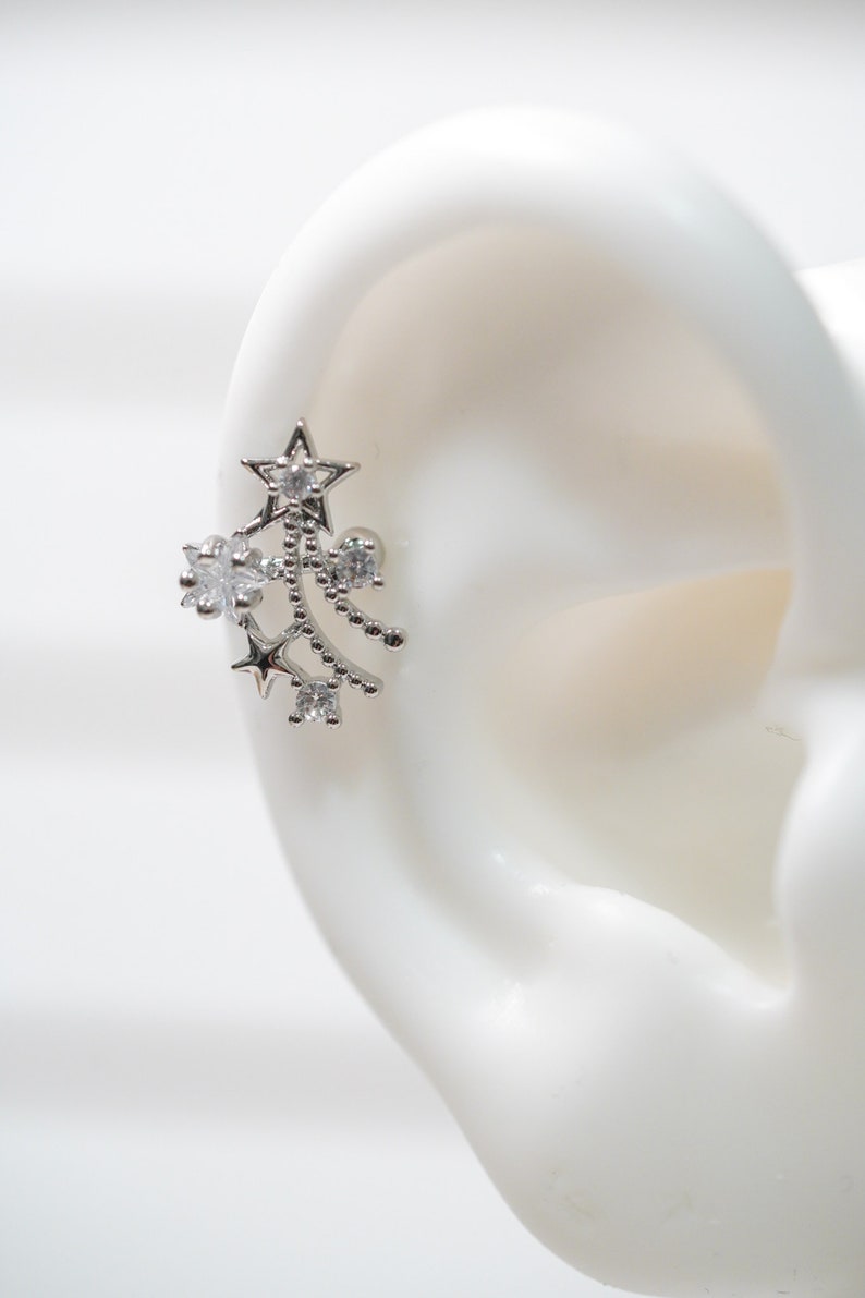 Star Ear Cuff Ear Cuff No Piercing Gold Ear Cuff Star Etsy