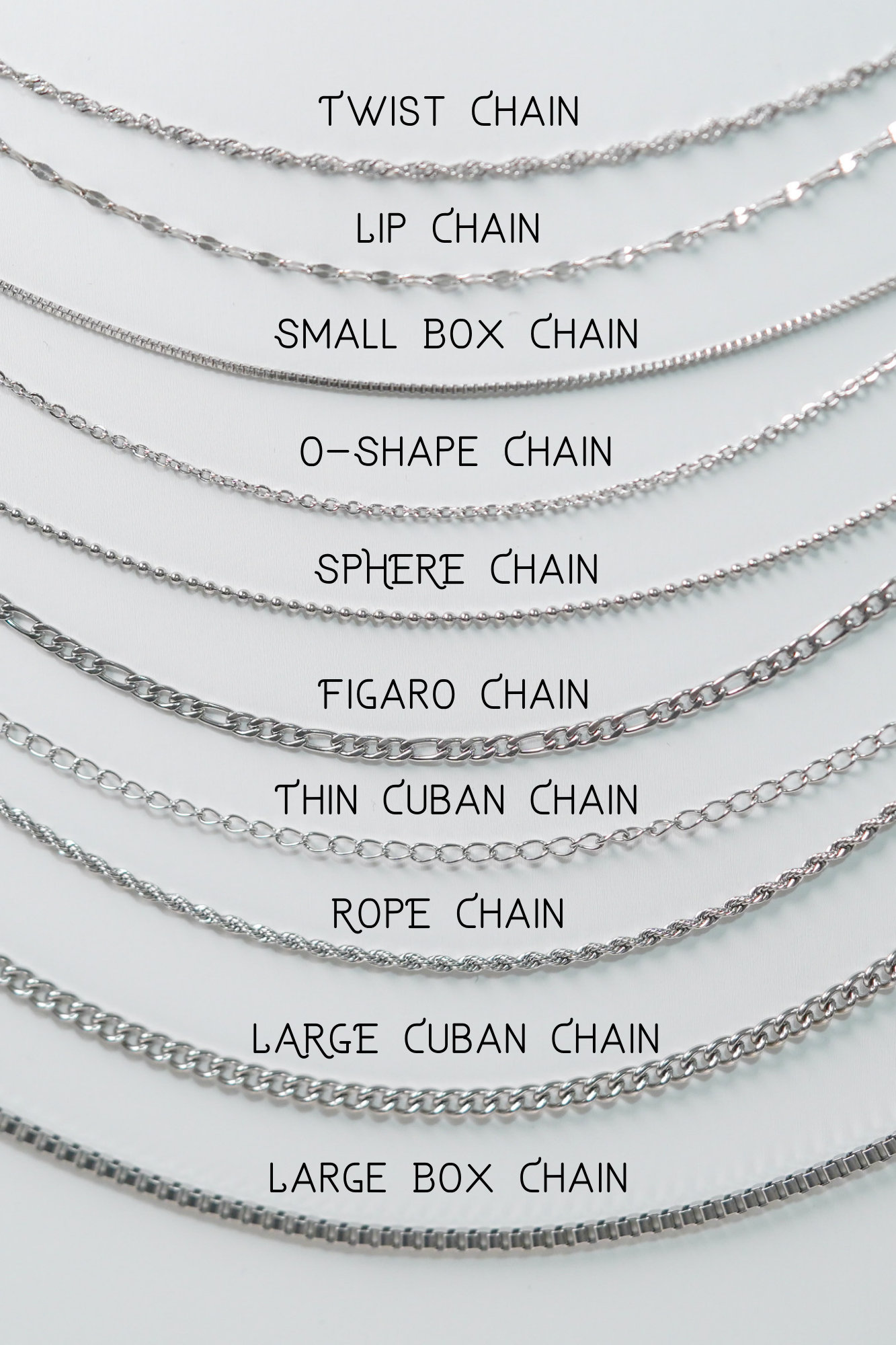 Gold Chain Necklace, Silver Chain Necklace, Snake Chain, Rope Chain ...