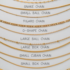 Gold Chain Necklace, Silver Chain Necklace, Snake Chain, Rope Chain, Cuban Chain, Figaro Chain, Gold Chains For Women, Mens Chain Neckace