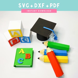 Topo de bolo de formatura svg | Tema de pós-graduação ou professor | PDF SVGDXF | Download instantâneo | Arquivo de corte Cricut e Silhouette