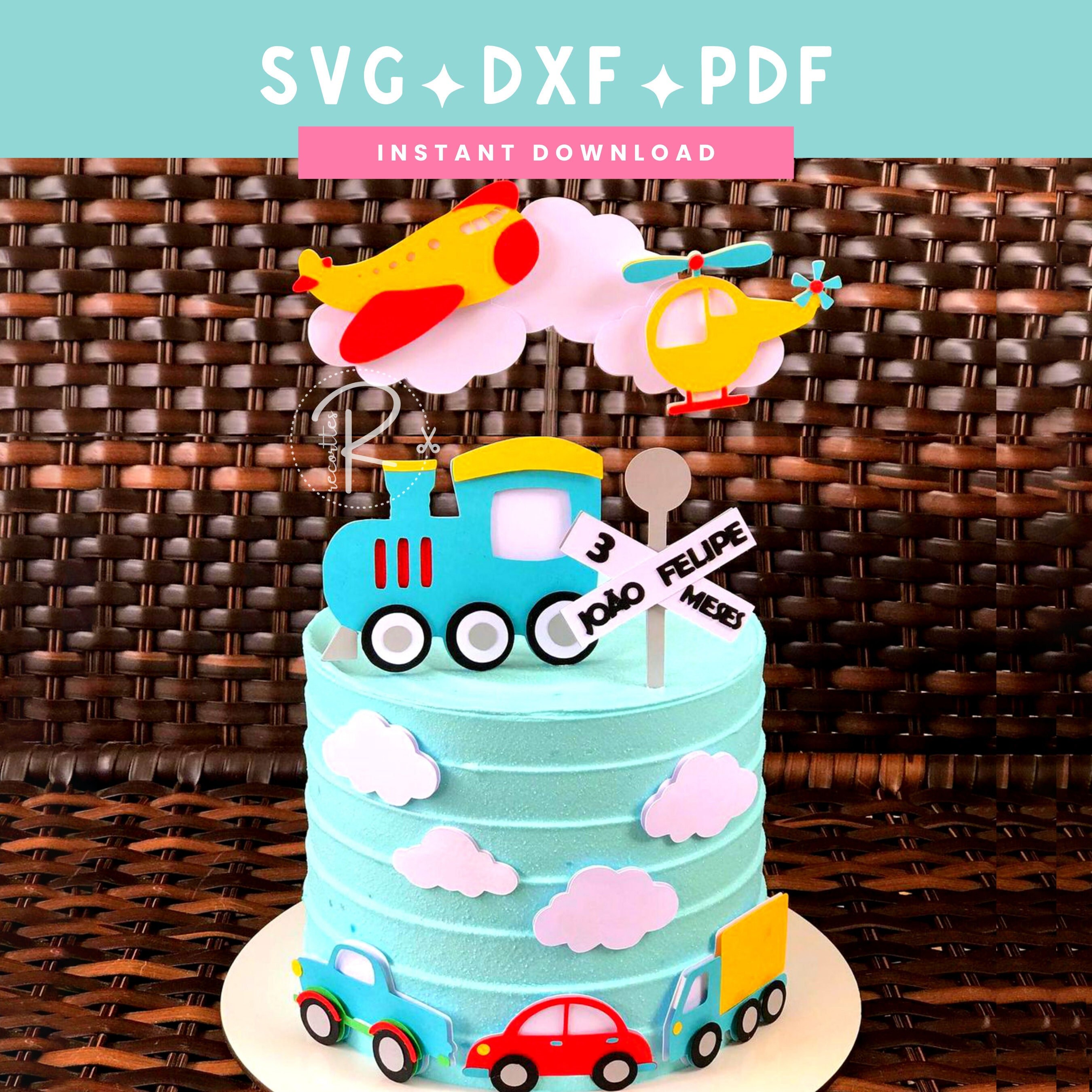 LECAKTO Topper Per Torta Di Compleanno A Tema Aeroplano, Decorazioni Per Feste Di Compleanno Per Bambini - 7