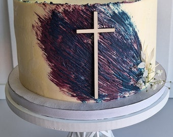 Baptism | Communion | Confirmation | Cross | Cake decoration | Cross up without a staff