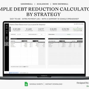 Calculadora de reducción de deuda simple por estrategia: método de avalancha y bola de nieve