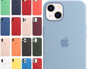 Cover Custodia Apple In Silicone Per iPhone 7 8 X Xs XR 11 12 13 14 15 Pro Max Mini Plus, Con 23 Colori a Scelta Nuove In Blister Sigillato