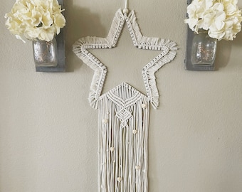 Organic Cotton Macrame Shining Star