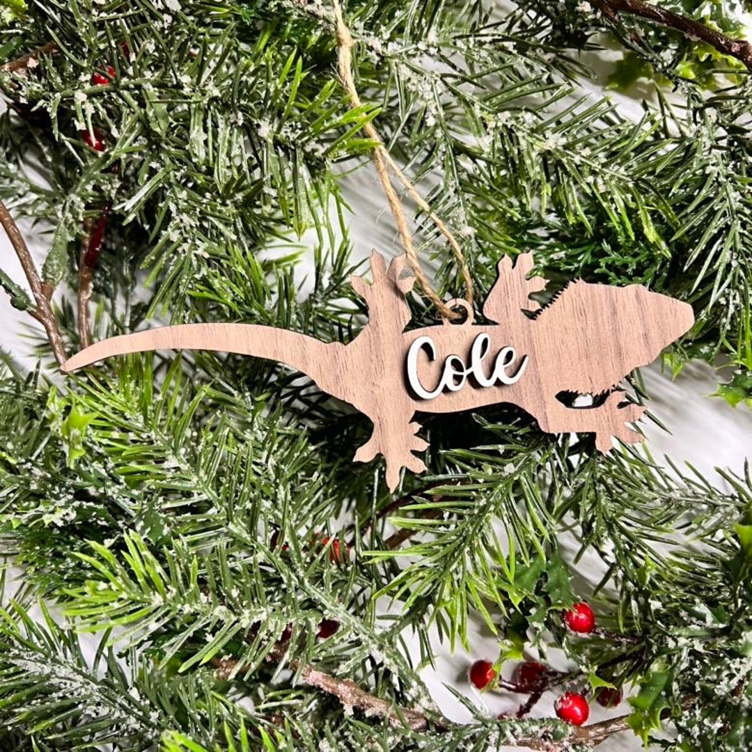 Personalized Custom Crested Gecko Christmas Ornament Gargoyle Gecko Etsy