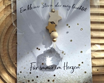 Himmelslicht für Sternenkinder– Sonnenfänger aus Glas & Perlen- Erinnerung Trost Gedenken Andenken an Sternenkind Sternentocher Sternensohn
