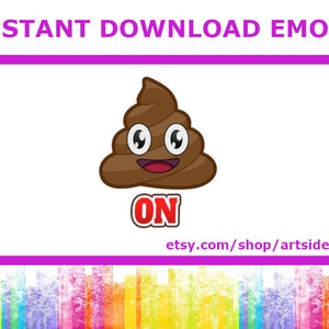 Pooped On Twitch Emote Poop Emoji Poo