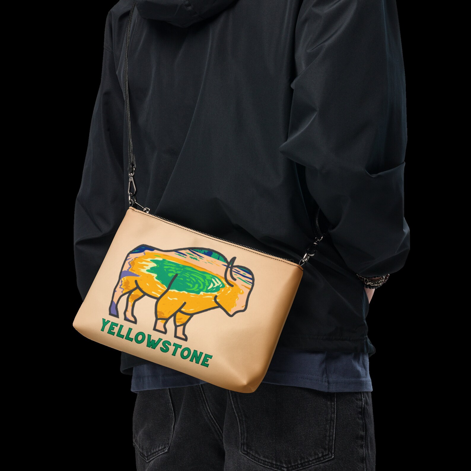Yellowstone Echo Valley Ivory Crossbody Bag with Scarf