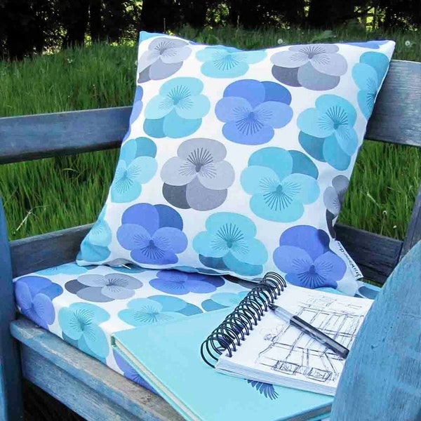 Pansy Fabric Blue