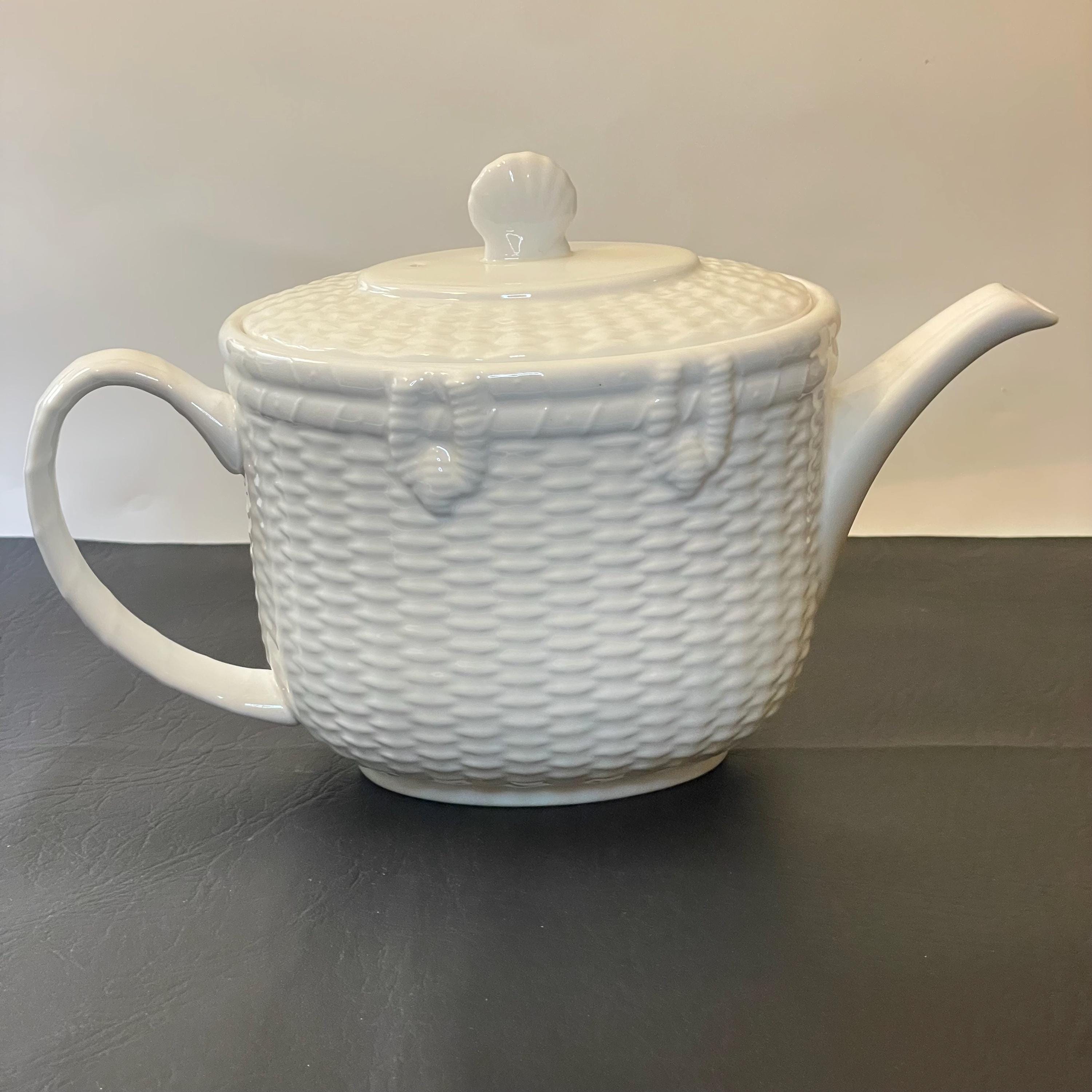 Wedgwood Nantucket Bone China Teapot - Etsy