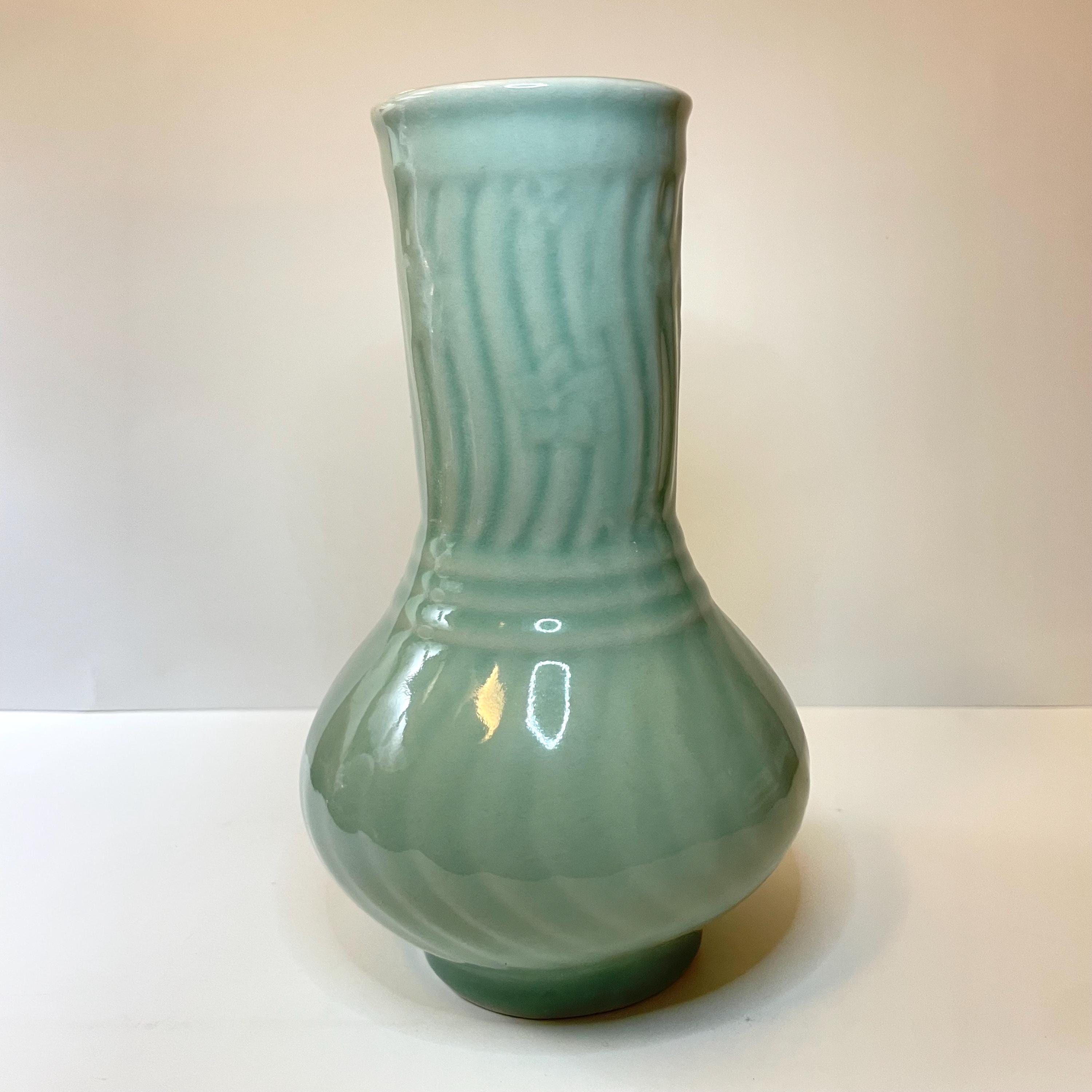 Porcelain Chinese Celadon Vase - Etsy
