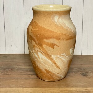 Sevierville  Pottery Tennessee USA Pottery Vase Rustic Marble swirl 5"