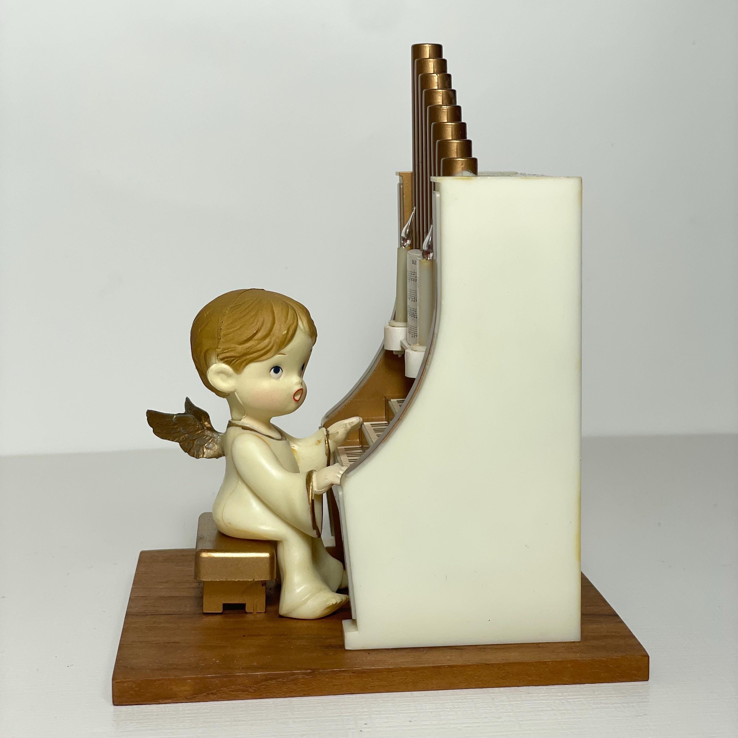 Vintage Angel Playing Organ - Etsy