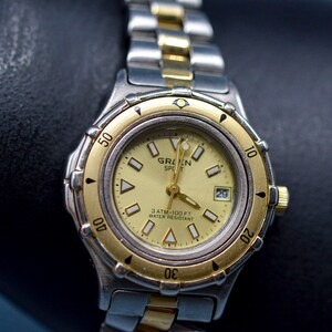 Gruen Sport,  two tone, gold and silver tone, womens, sports wrist watch