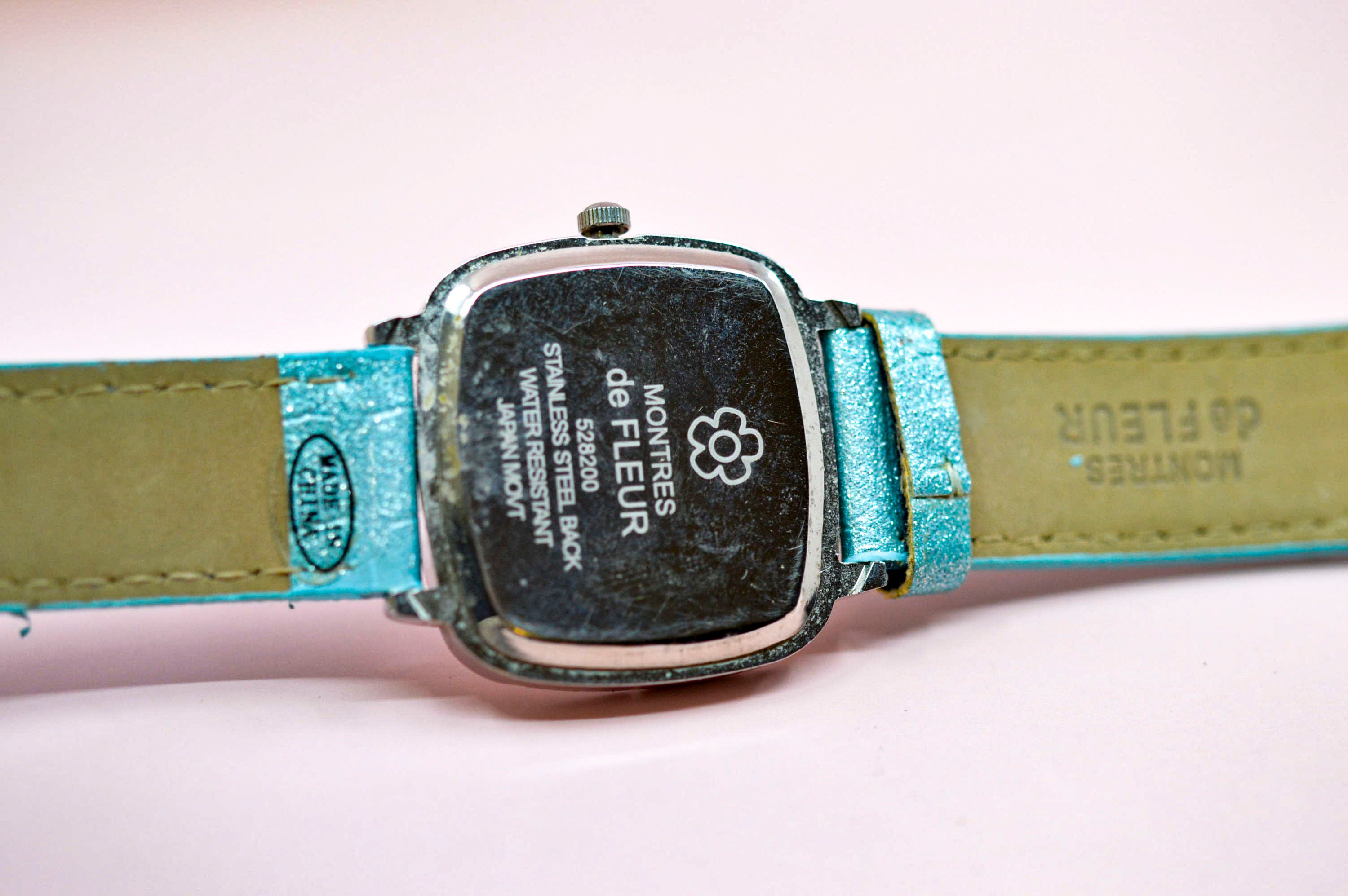 Montres De Fleur Silver Tone With Blue Bracelet Womens Fashion Watch Etsy UK