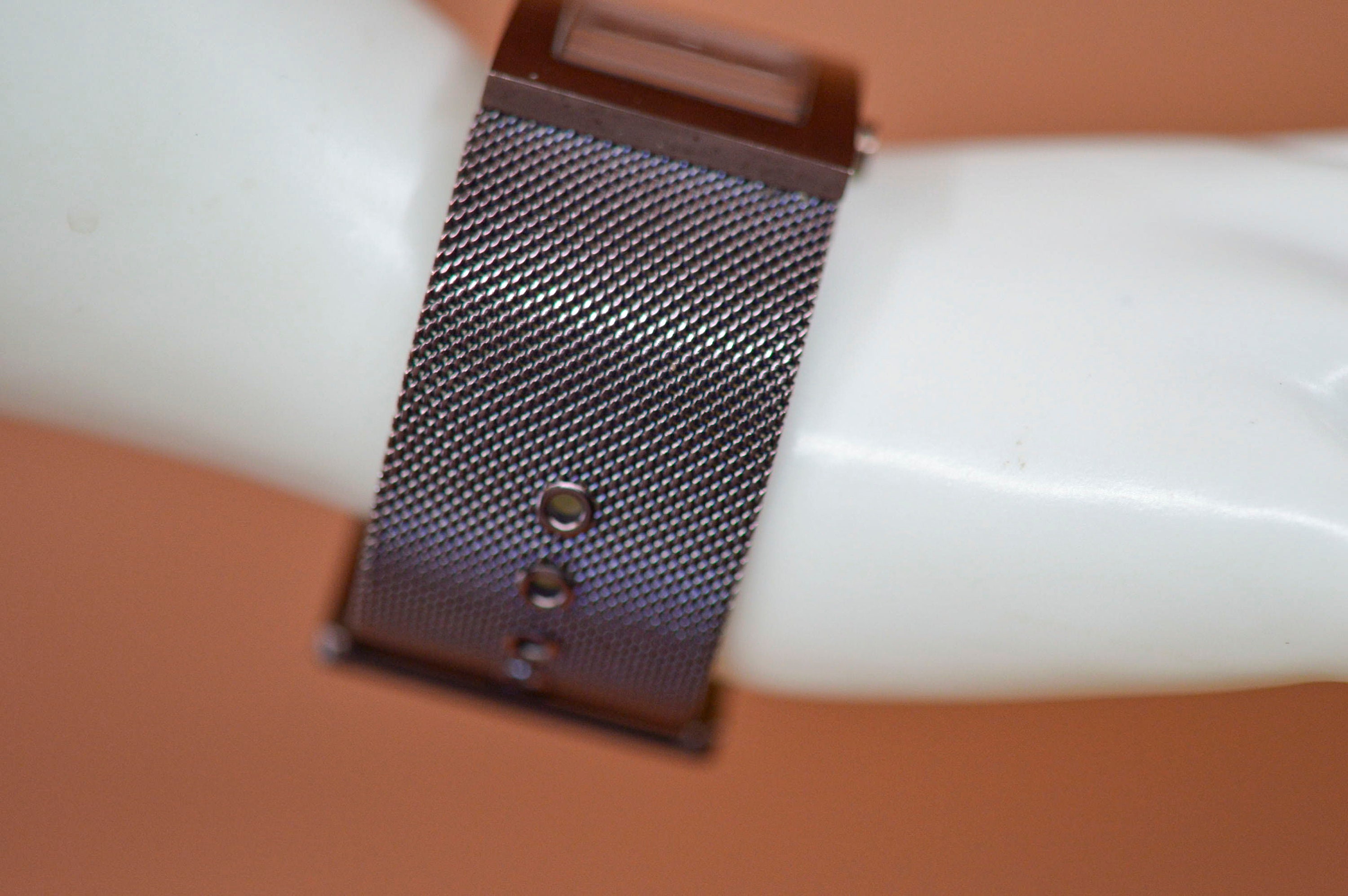 Bold Copper DKNY Watch Mesh‎ Band Rectangular Face 230701 Vintage Dkny Women main image 2