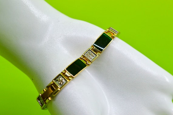Gold and green tone, Asian style, womens, fashion… - image 5