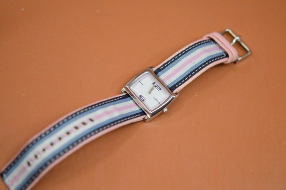 Lorus, silver tone, blue and pink tone, womens br… - image 8