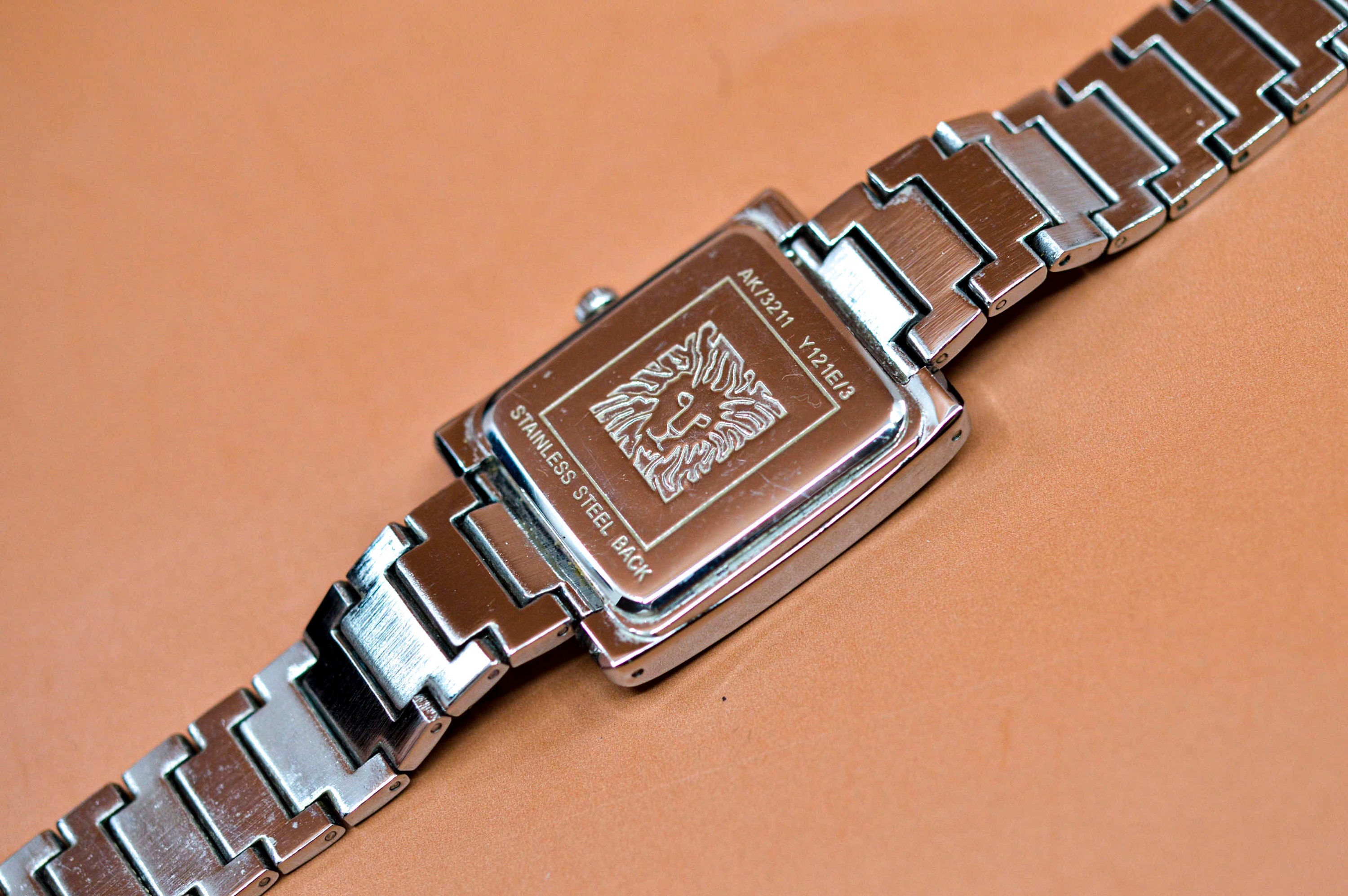 Anne Klein, Silver Tone With Crystals, Mop Dial, Womens 