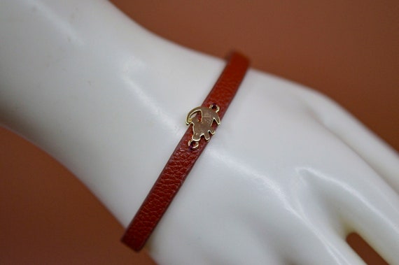 Buy Disney Red and Gold Tone Leather Bracelet Online in India Etsy